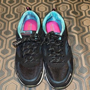 Skechers Black and teal Skech-Air Running Shoes Size 7M
